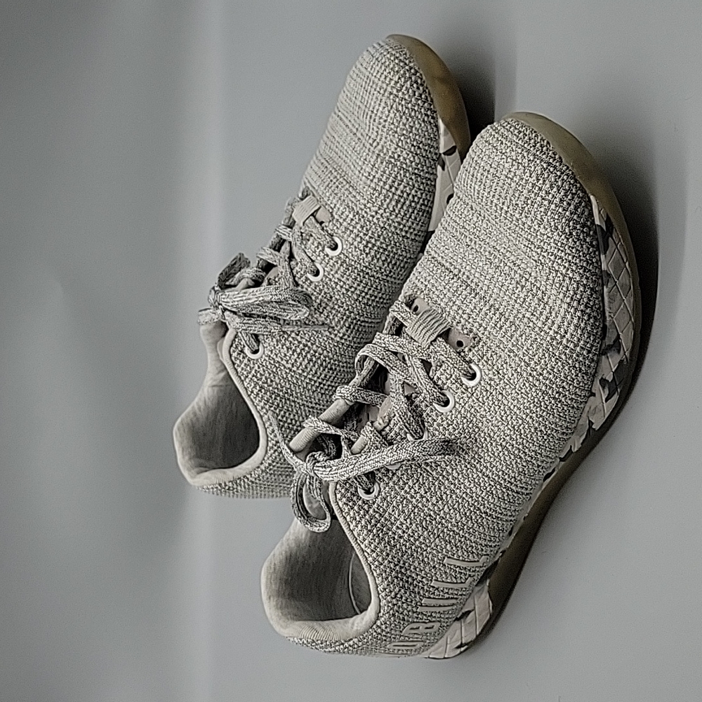 Nobull Project Superfabric Trainer Gray Heather Granite Soles Mens Size 10.5
